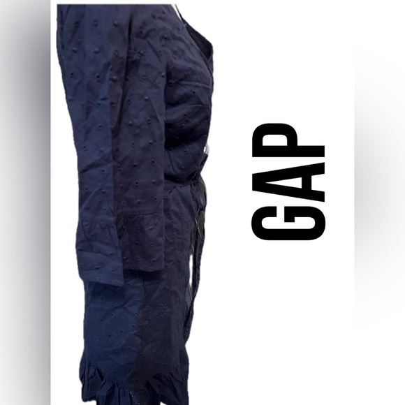 G1 NWT GAP WRAP DRESS SIZE S IN NAVY. - Picture 3 of 15